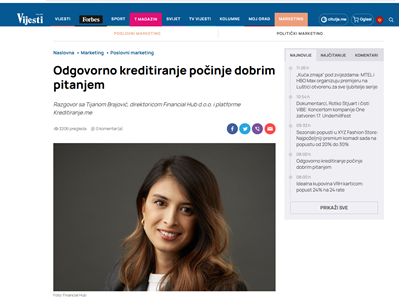 Vijesti intervju Tijana Brajovic